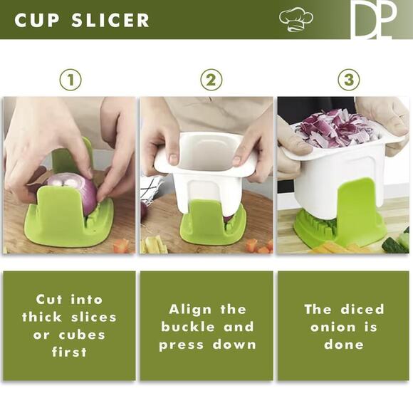 Chopper Vegetable Cutter Cup, Food Slicers for the Kitchen - Picture 3 of 6